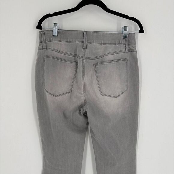 Chico's Women's Mid-Rise Stretch Skinny Jeans Light Gray Granite Wash Size 6 - Picture 8 of 15